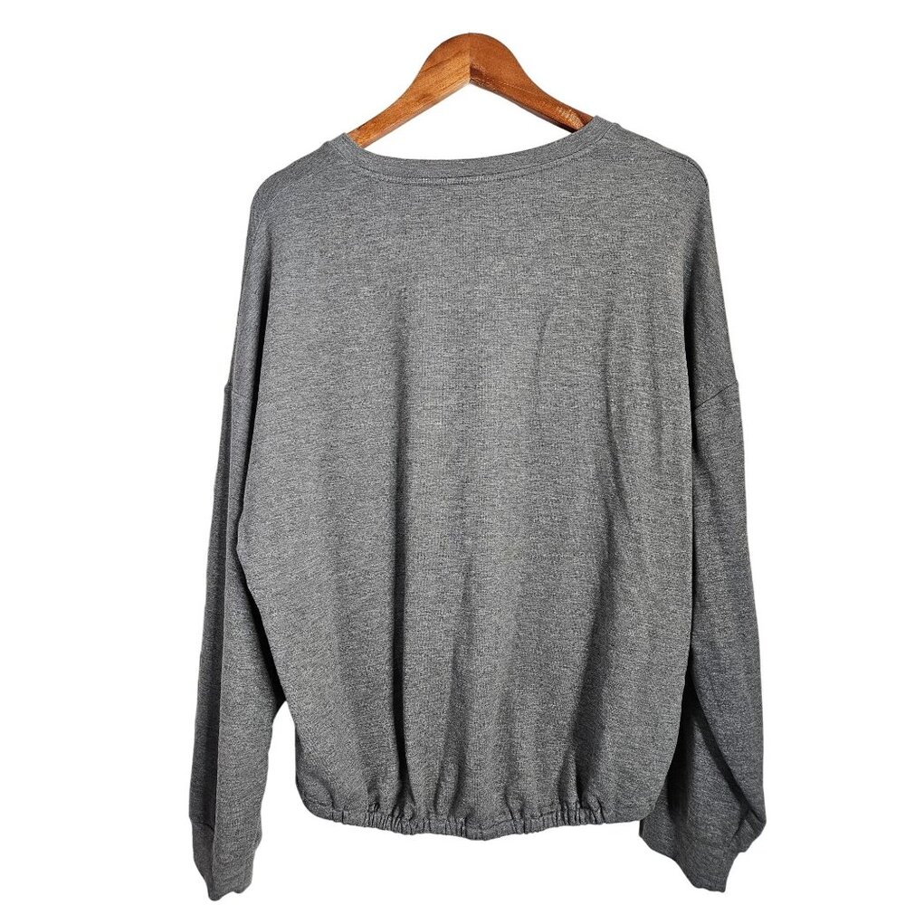 Fabletics Pullover Crop Drawstring Side Waist Lon… - image 2